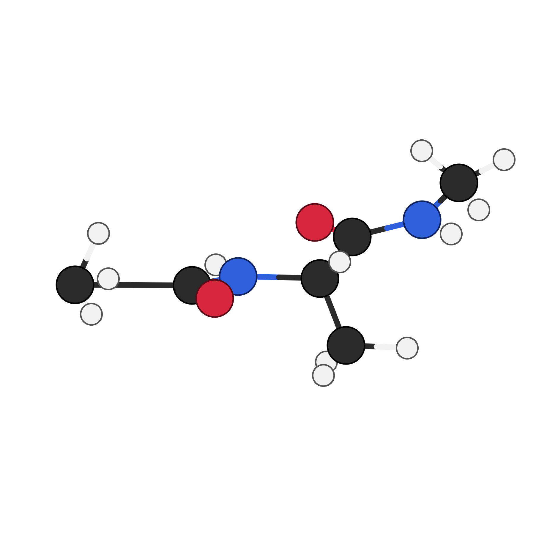 Alanine dipeptide in the beta/C5 metastable conformation
